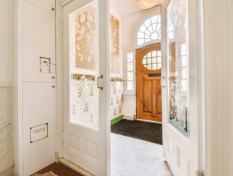 Entrance and hallway of modern apartment